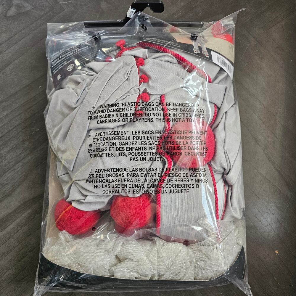 NEW IT Chapter 2 Movie Horror Pennywise Clown Costume Men’s Adult Plus 2XL 18-20 - Picture 2 of 2